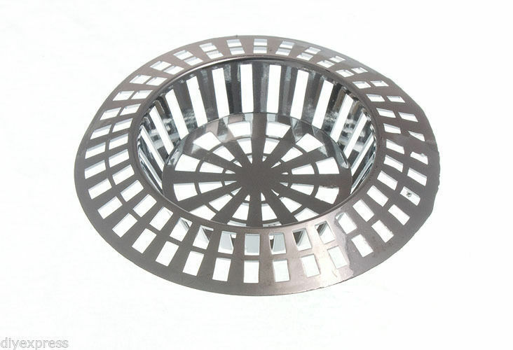 New Sink/ Basin Strainer Waste Trap Cp 58mm Widest 25mm - 32mm Tapered Centre P