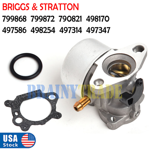 For Briggs & Stratton Carburetor 498254 497347 497314 799868 799872 790821 Carb