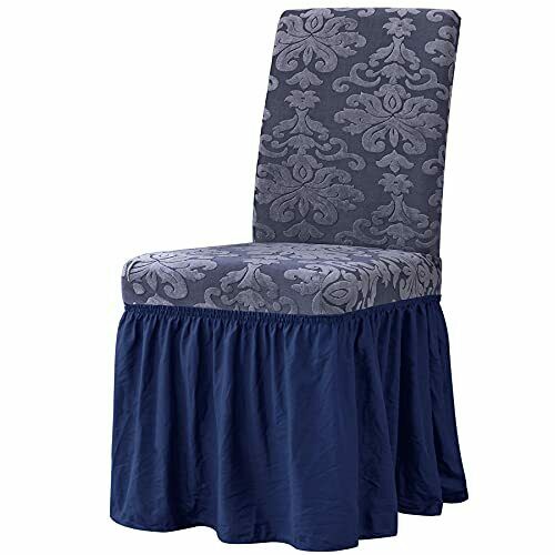 Chun Yi Stretchy Dining Chair Cover Slipcovers With Ruffle Skirt Universal Remov