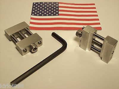 Set Of 2 Aluminum Machine Shop Vise Stops For Cnc Or Manual Work Or Hobby
