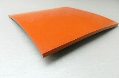 1/4" Silicone Rubber Sheet High Temp Solid Red/orange Commercial Grade 8"x8" Sq