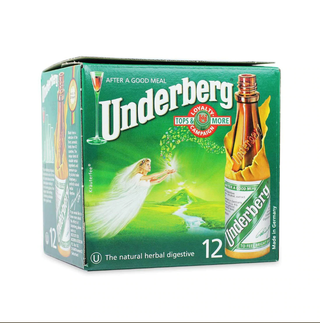 Underberg Cardboard Box Of 12 Bottles