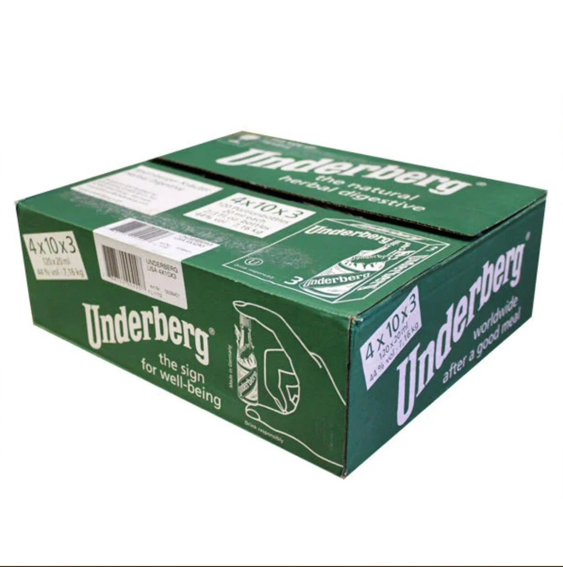 Full Case Of Underberg 3 Packs (120 Total)