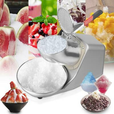 143lbs Electric Ice Crusher Shaver 300w Snow Cone Maker Shaved Ice 1450 Runs/min