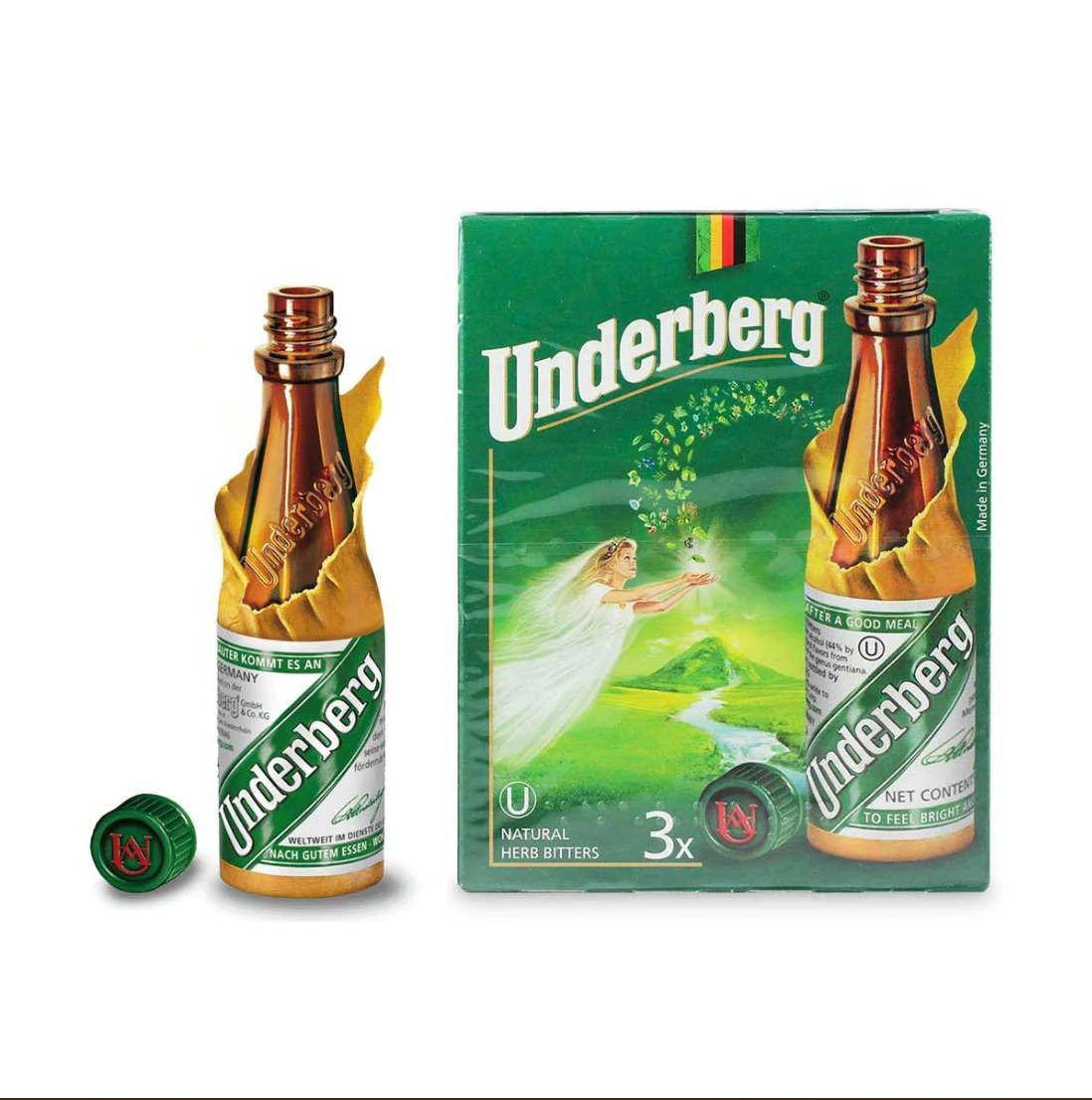 Underberg Natural Herb Bitters (3 Bottles) By Underberg (0.67ozea)