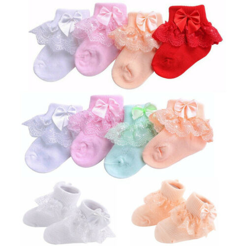 Fashion Baby Girls Cotton Summer Ruffles Socks Set For Newborn Infant Toddlers