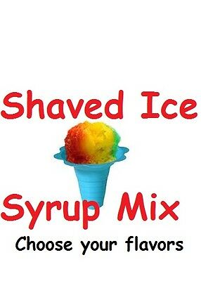 14 Bottles ** Shaved Ice Snow Cone Syrup Mix Concentrate Flavor Sno Balls Pint